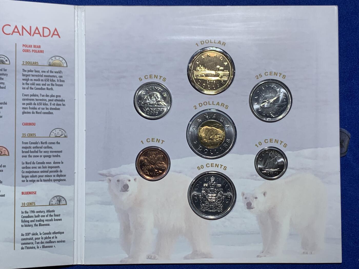 《竞宝斋》第452场 周日，周一 2场连拍 （全场包邮，欢迎送拍） 加拿大 2006年 oh！canada加拿大皇家造币厂7枚套币年册