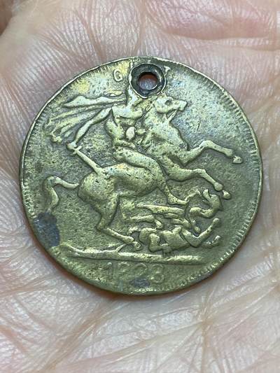 2026年第一场(总第一百七十场）外国好品散币场(免佣金) - 英国🇬🇧1823年马剑黄铜代币(乔治四世时期)