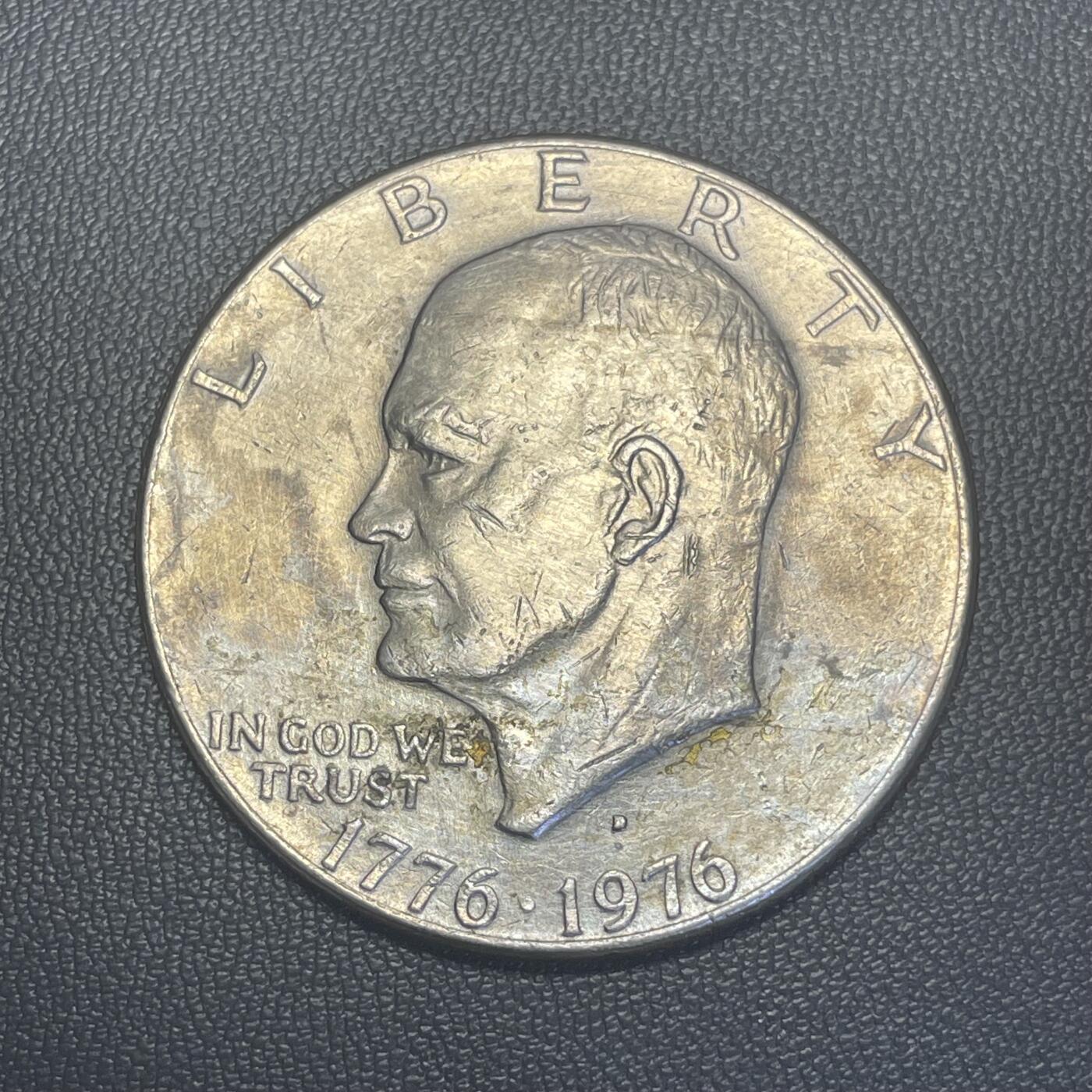 回流1228 1976年美国建国200周年艾森豪威尔、自由钟、月球 1美元纪念币