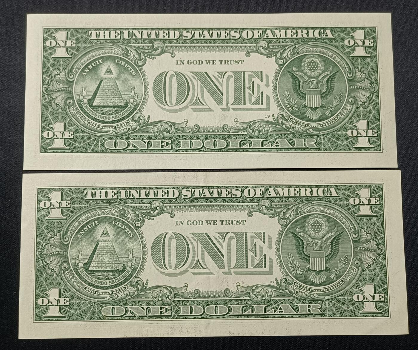 【游宝包邮场】蛇年第103期  美国-1美元【SERIES-2013 A波士顿/B纽约/E里士满/F亚特兰大 全新UNC/INC-】