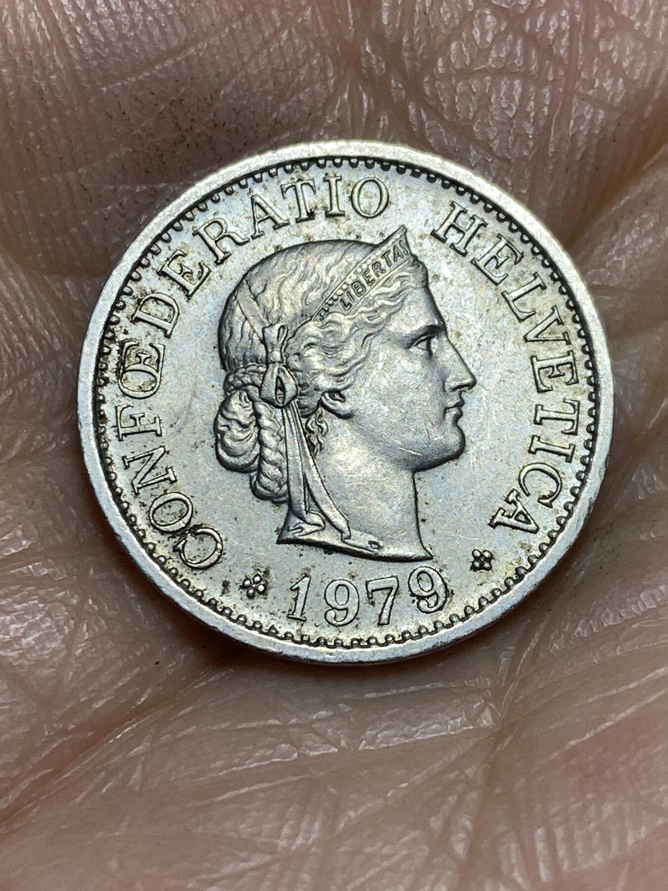 2026年第一场(总第一百七十场）外国好品散币场(免佣金) 瑞士🇨🇭1979年10拉彭(第二版，无标版)