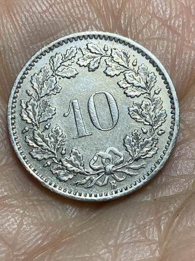 2026年第一场(总第一百七十场）外国好品散币场(免佣金) - 瑞士🇨🇭1965年10拉彭(第二版，B标伯尔尼造)