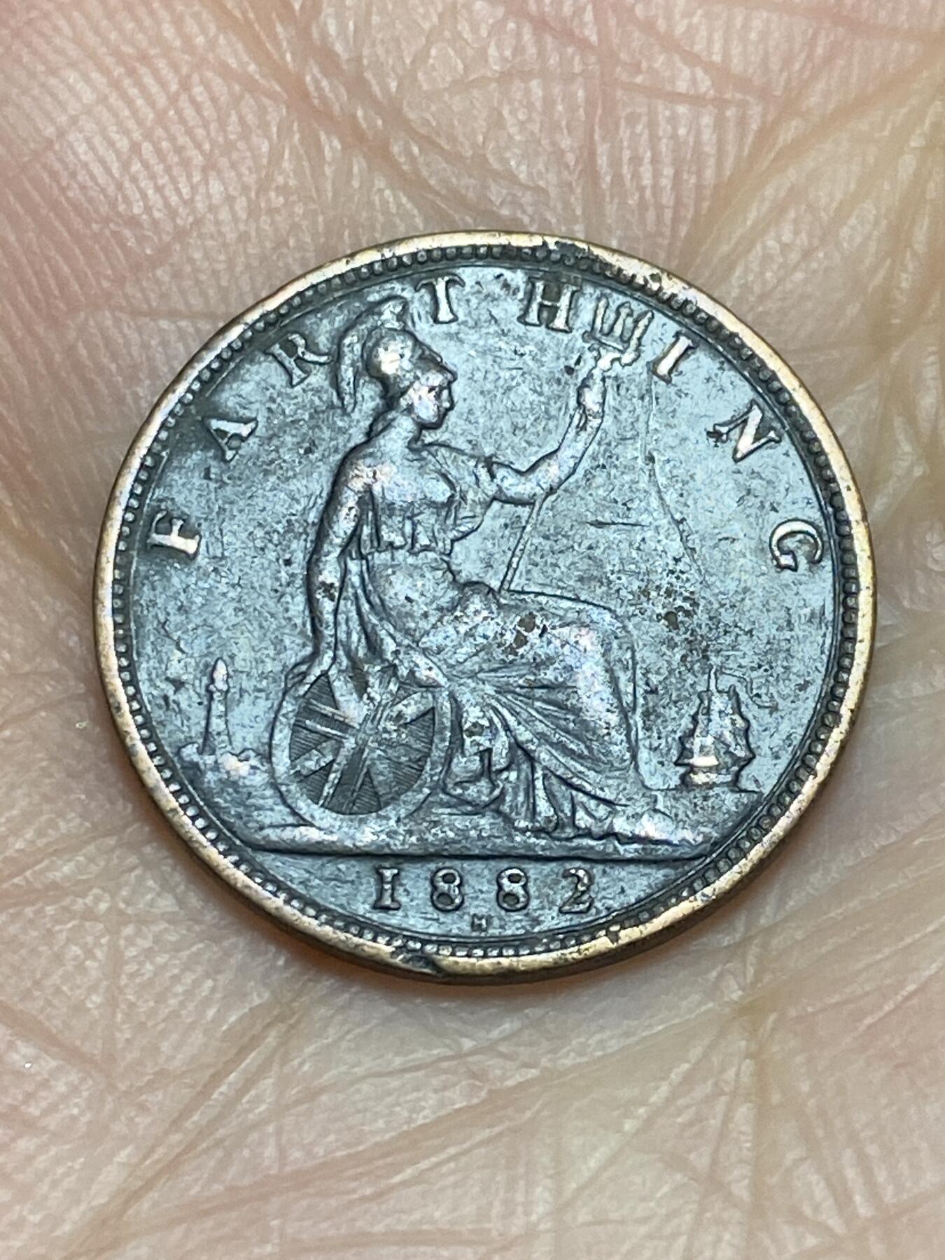 2026年第一场(总第一百七十场）外国好品散币场(免佣金) 英国🇬🇧1882年1法新(维多利亚女王第三版，H标喜敦厂造)