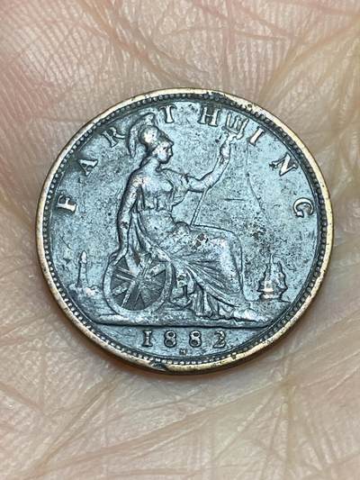 2026年第一场(总第一百七十场）外国好品散币场(免佣金) - 英国🇬🇧1882年1法新(维多利亚女王第三版，H标喜敦厂造)