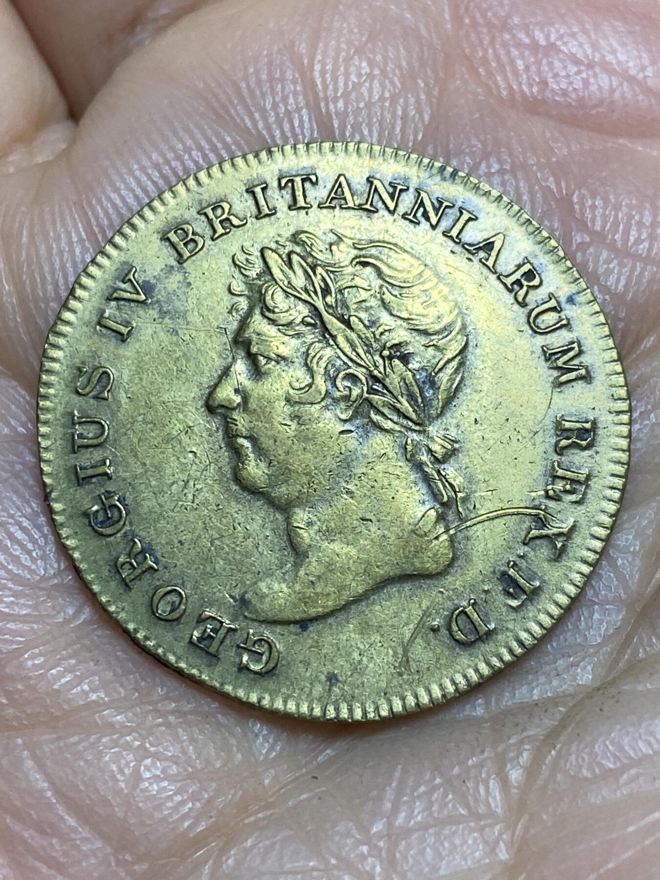 2026年第一场(总第一百七十场）外国好品散币场(免佣金) 少见好品–英国🇬🇧1821年黄铜纪念章(乔治四世加冕纪念章，出生于1762年8月12日，1820年1月29日登基，1821年7月19日加冕)