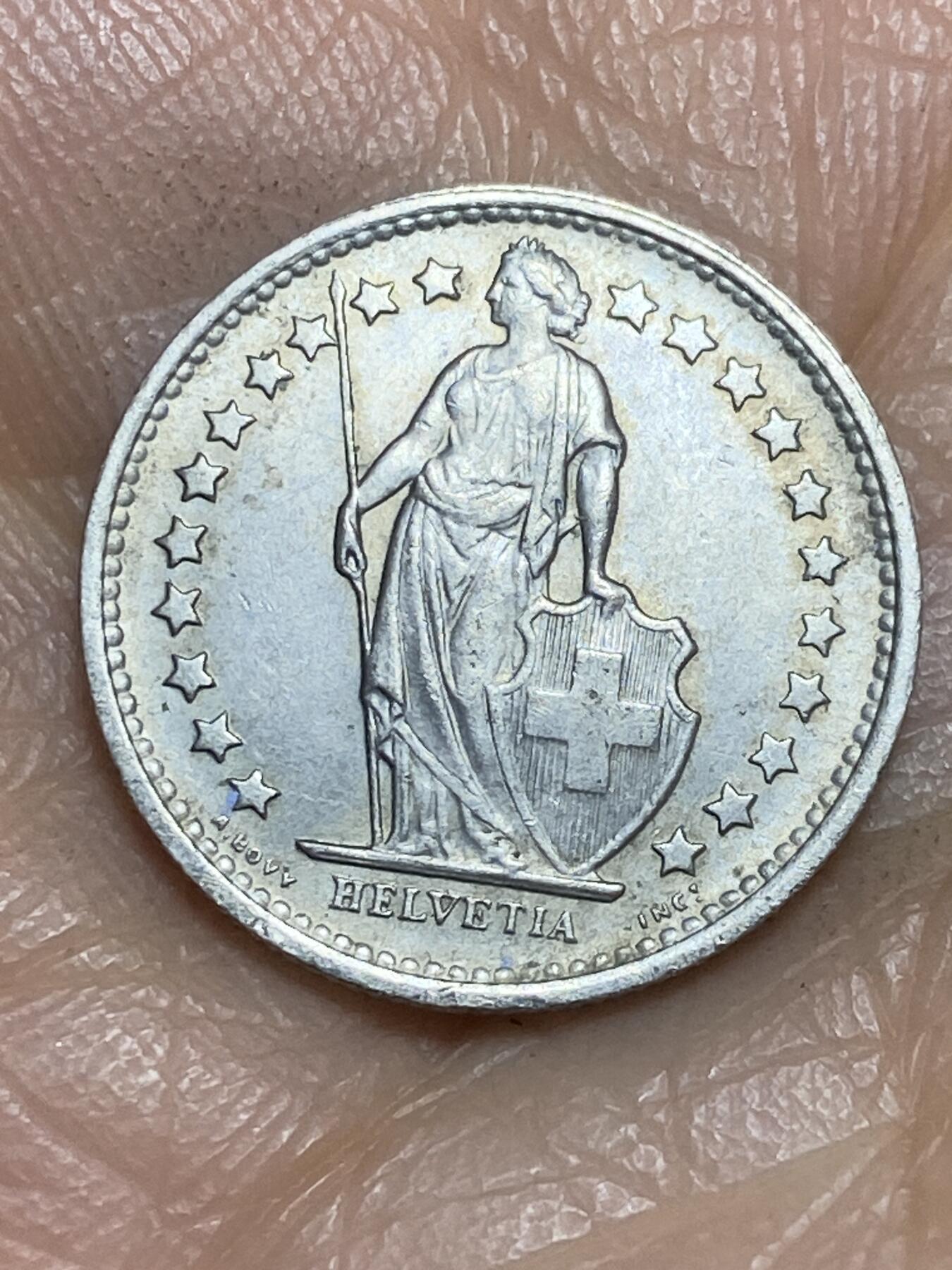 2026年第一场(总第一百七十场）外国好品散币场(免佣金) 瑞士🇨🇭1968年1/2法郎(第二版，无标版)