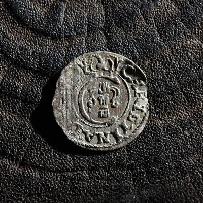 【良泉】第45期【直播场】1月15日晚19.30点开拍！ 208组，西方古代钱币、丝路古珠杂项专场 - 【美品】公元1655年【瑞典·利沃尼亚】克里斯蒂娜女王，银索利多，0.38克