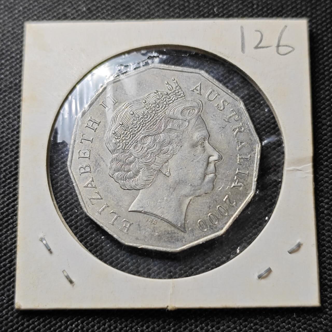 KK钱币收藏小铺 《套币 好品/批量散币专场》  2月预留时间 周末发货 2000 澳大利亚50便士纪念币