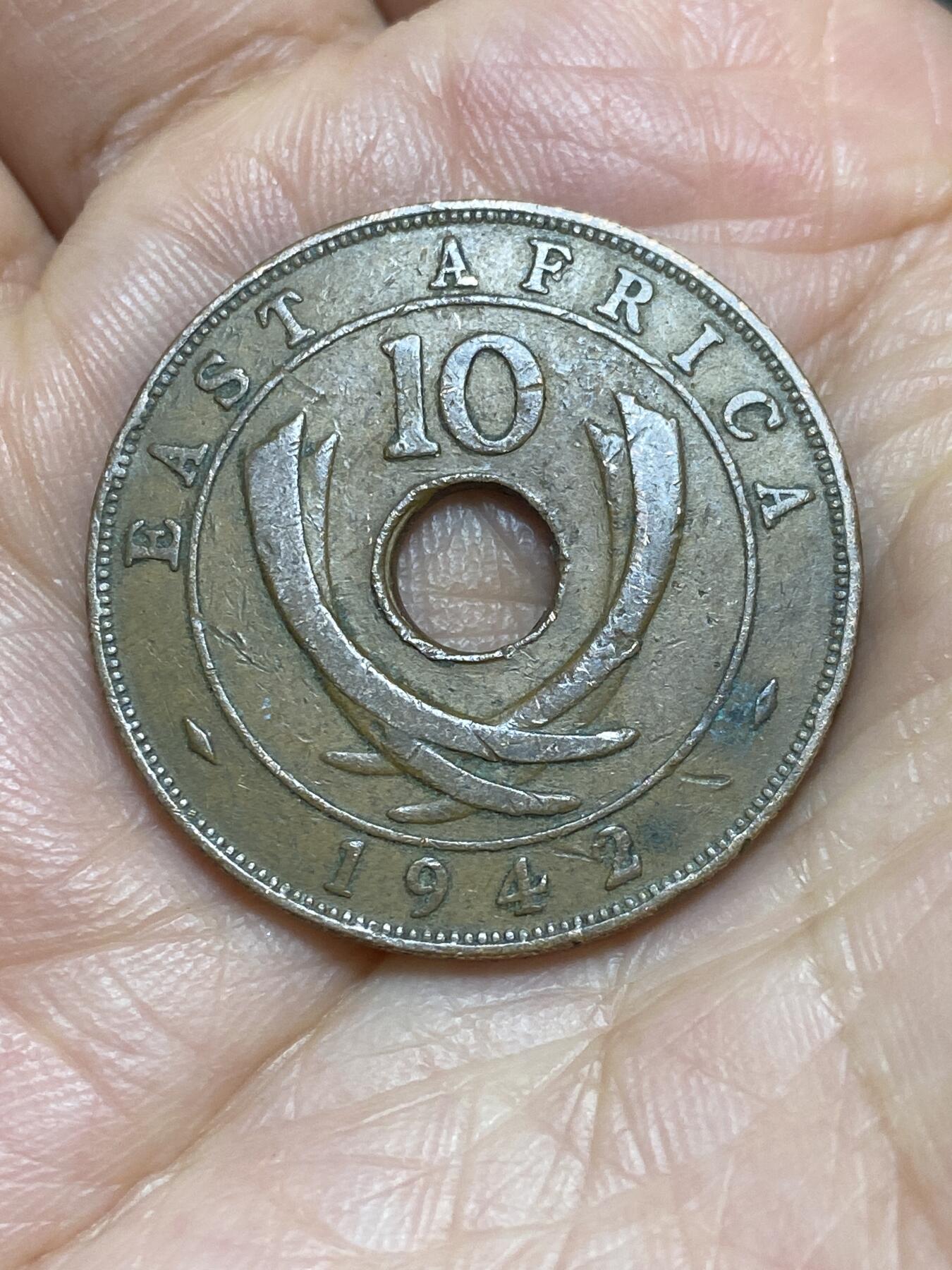 2026年第一场(总第一百七十场）外国好品散币场(免佣金) 英属东非1942年10分(乔治六世第二版，首发年)