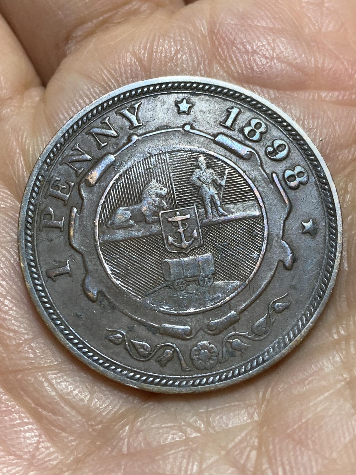 2026年第一场(总第一百七十场）外国好品散币场(免佣金) 少见好品–南非德兰士瓦共和国1898年1便士大铜币