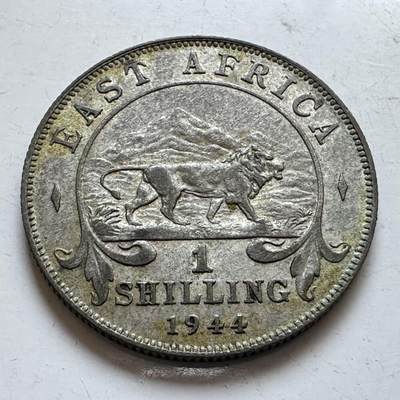 🌹外币初藏🌹🐯2025年第147场  每周二四六晚8️⃣点 接代拍 - 英属东非1944年1先令银币 a