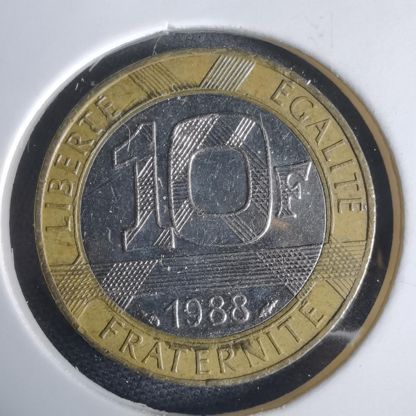 沼泽如烟--第949场 法国1988年10法郎