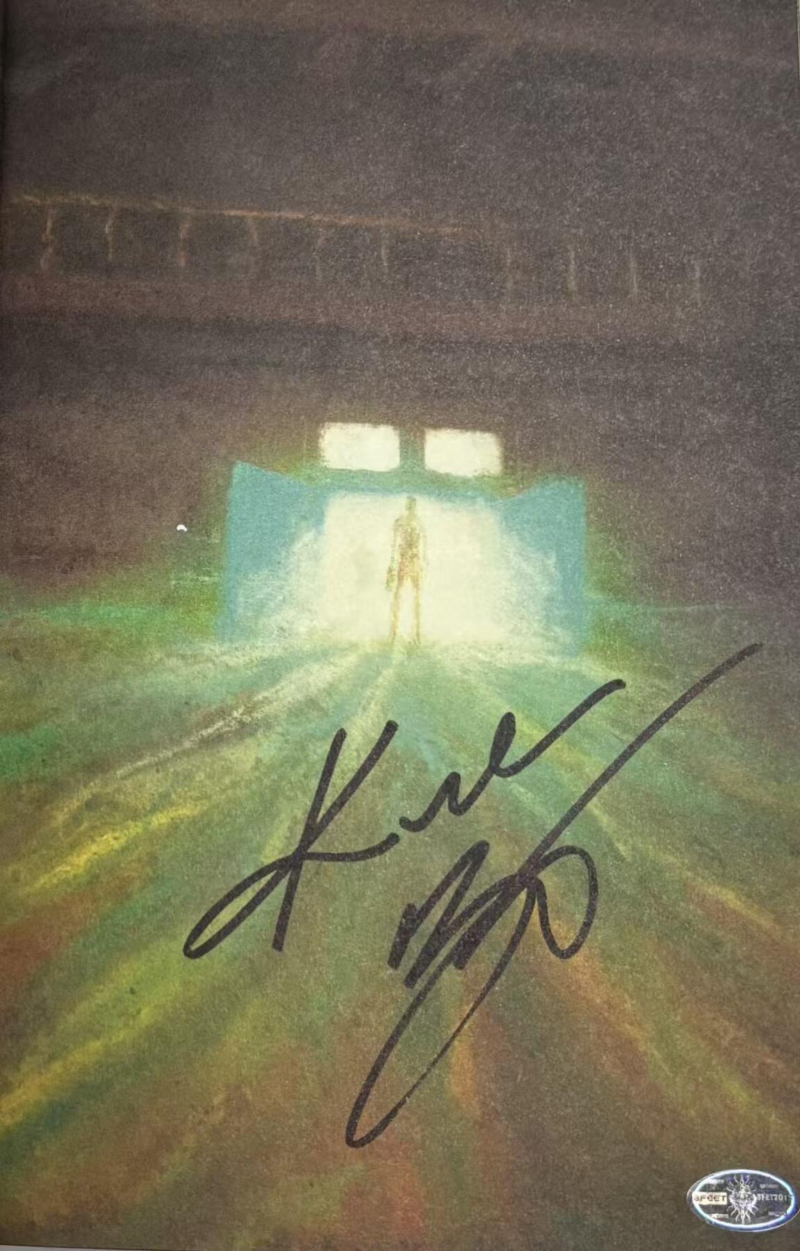 零元拍：科比-布莱恩特亲笔签名个人首部励志体育小说《巫滋纳德系列——训练营》。签于洛杉矶安纳海姆会展中心