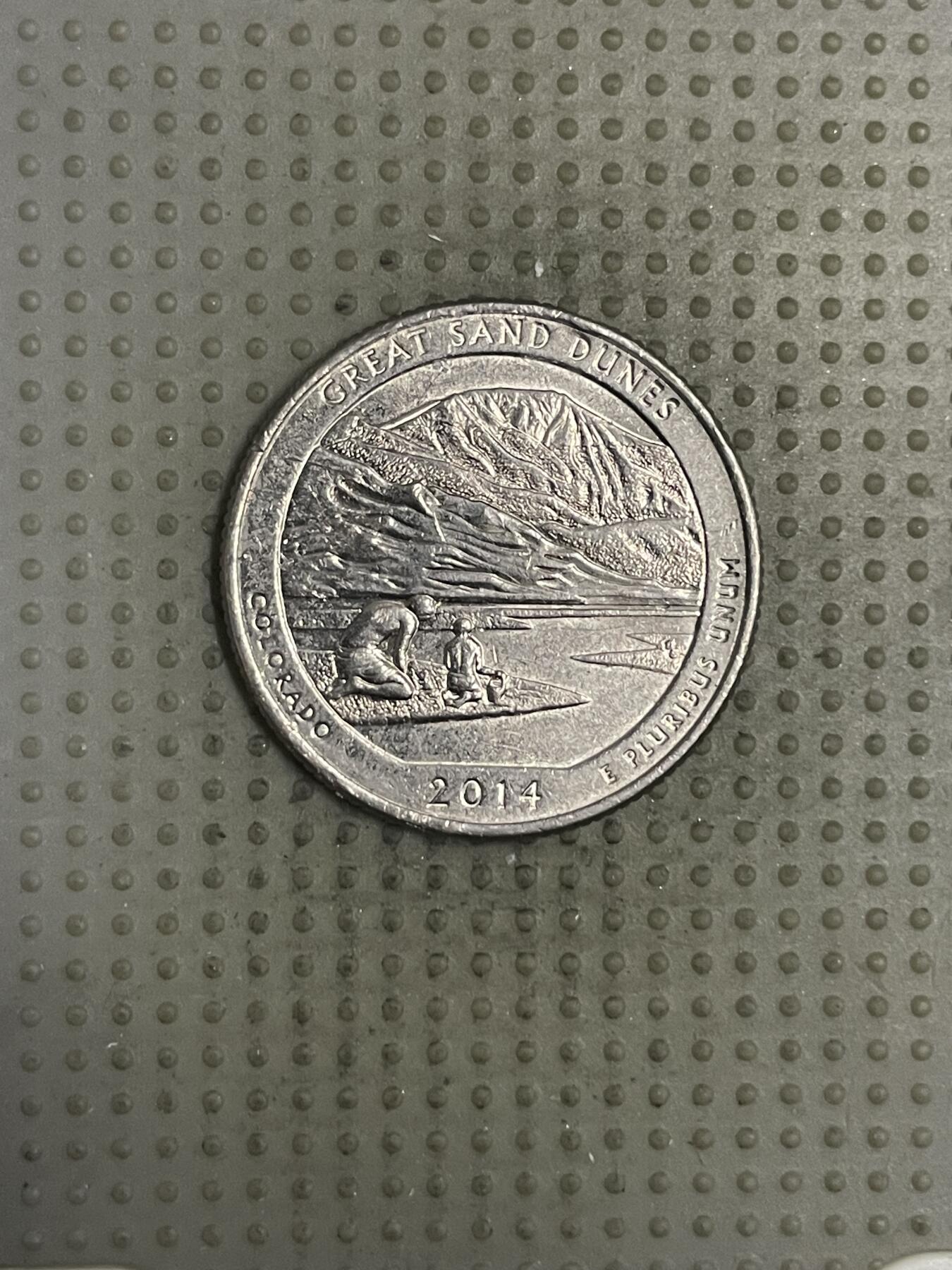 2025年第150场各国散币拍卖（总第150场） 美国2014年大沙丘国家公园25美分纪念币