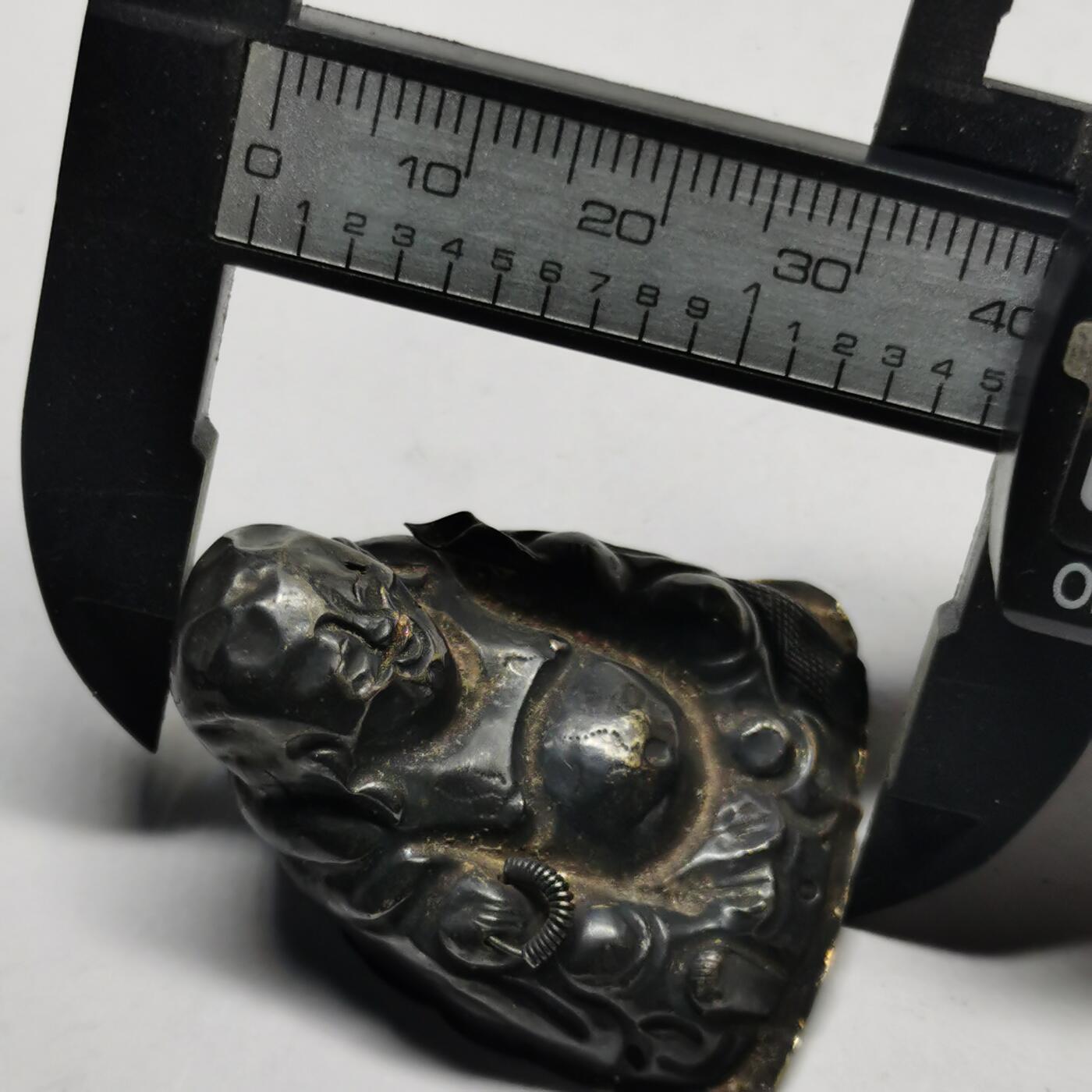 杂件专场91期 清代老银大号佛公，德记款