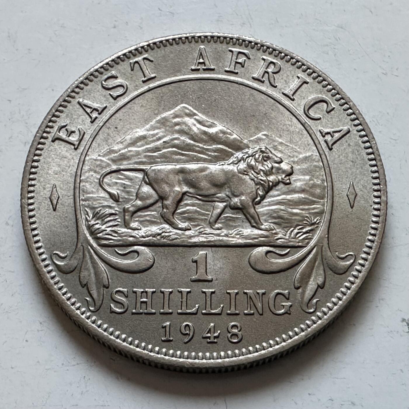 🌹外币初藏🌹🐯2025年第147场  每周二四六晚8️⃣点 接代拍 英属东非1948年1先令 少见原光好品