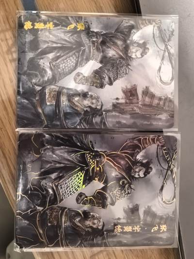 寸草不生拍卖 第十七期  - 琅琊卡藏画师黑白灰老师绘张飞粗闪/炫彩双工艺2张