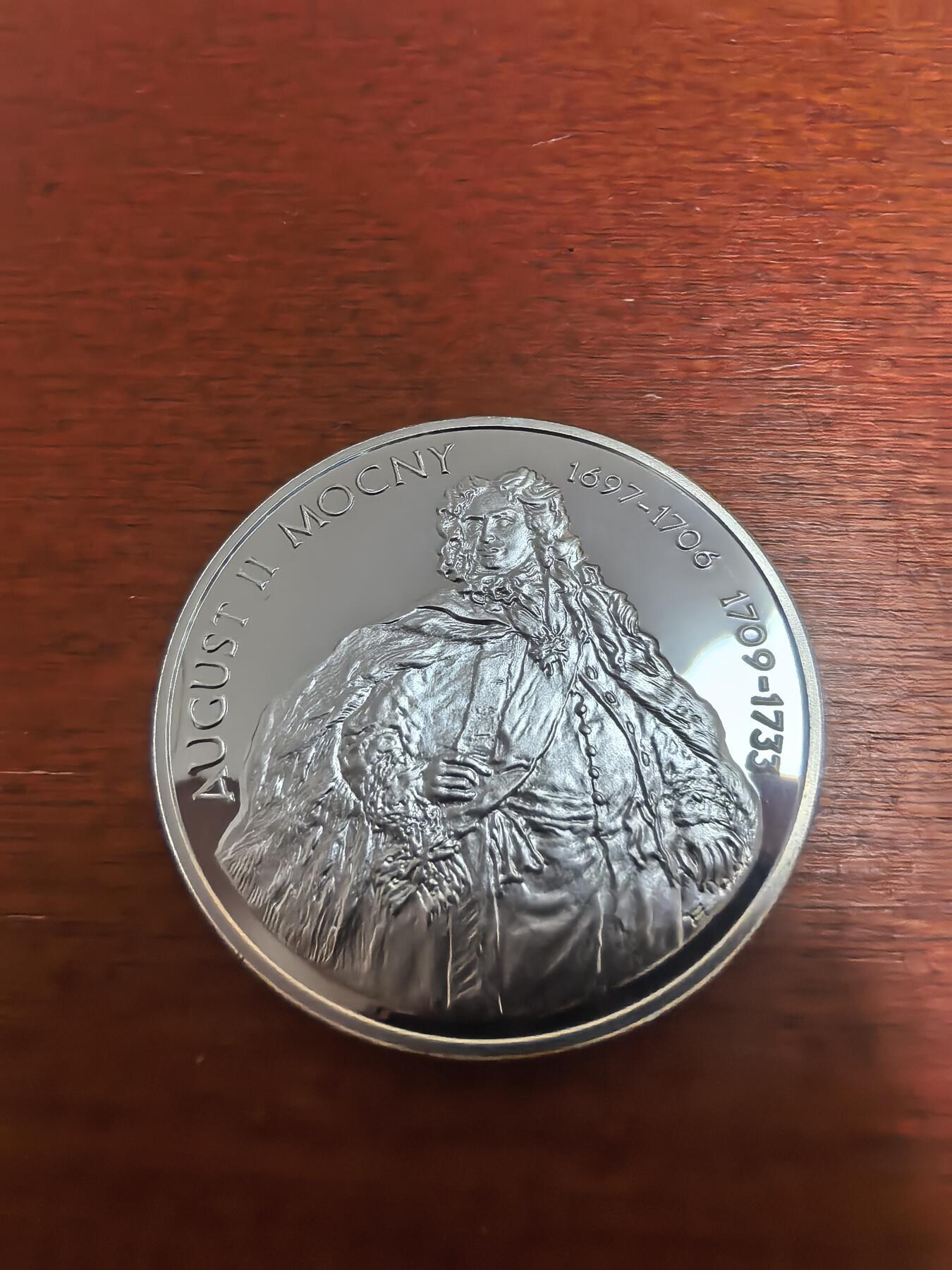 长老汇蛇年精选第八十九场拍卖 2005波兰奥古斯都二世10兹罗提精制银币，14.14克925银，克书未记载