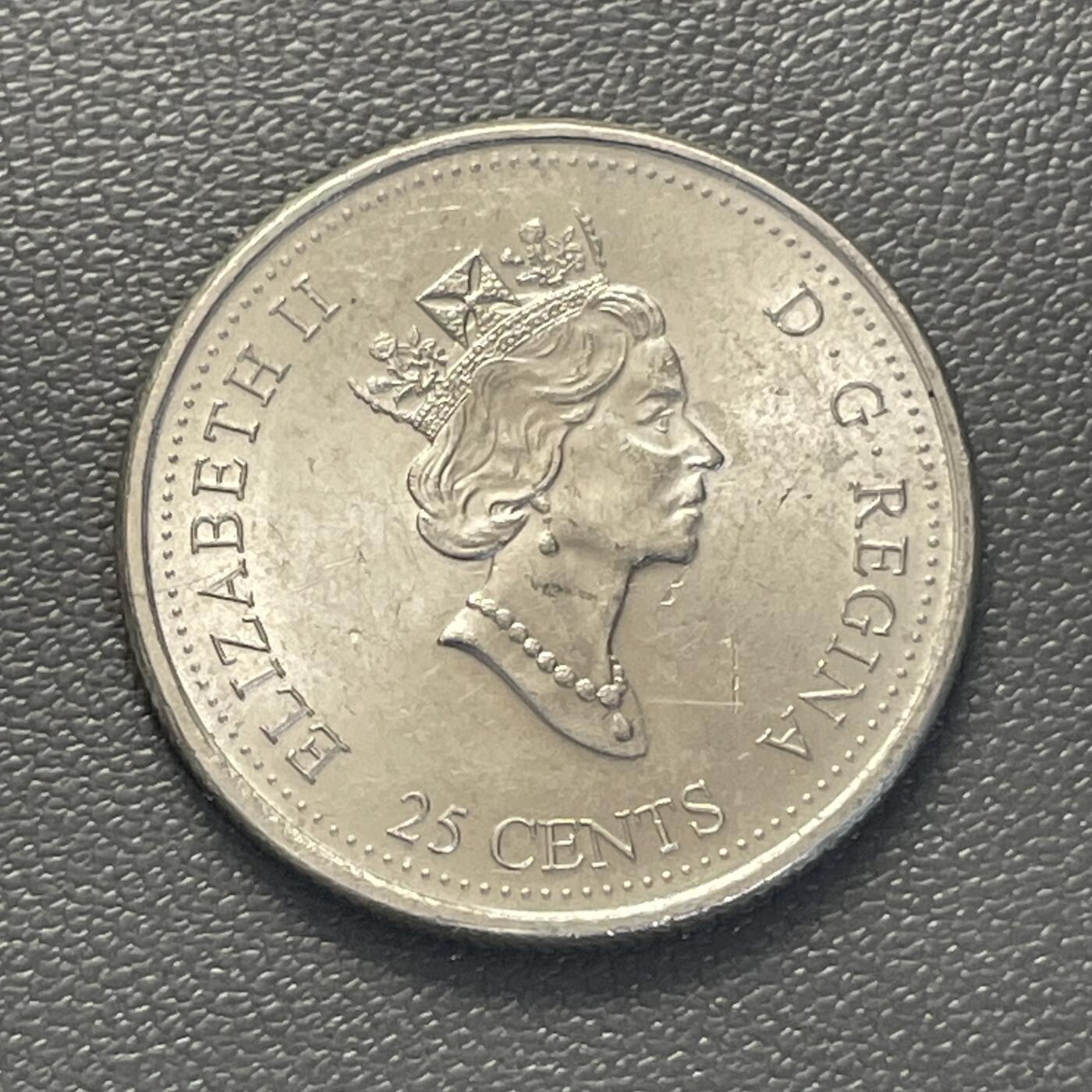 回流1228 加拿大2000年25分千禧年纪念币 主题为Ingenuity（创新）