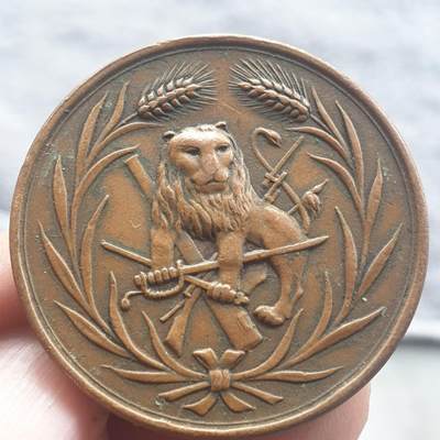 烟海杂币第13场 - 民国狮子奖牌（自辩）