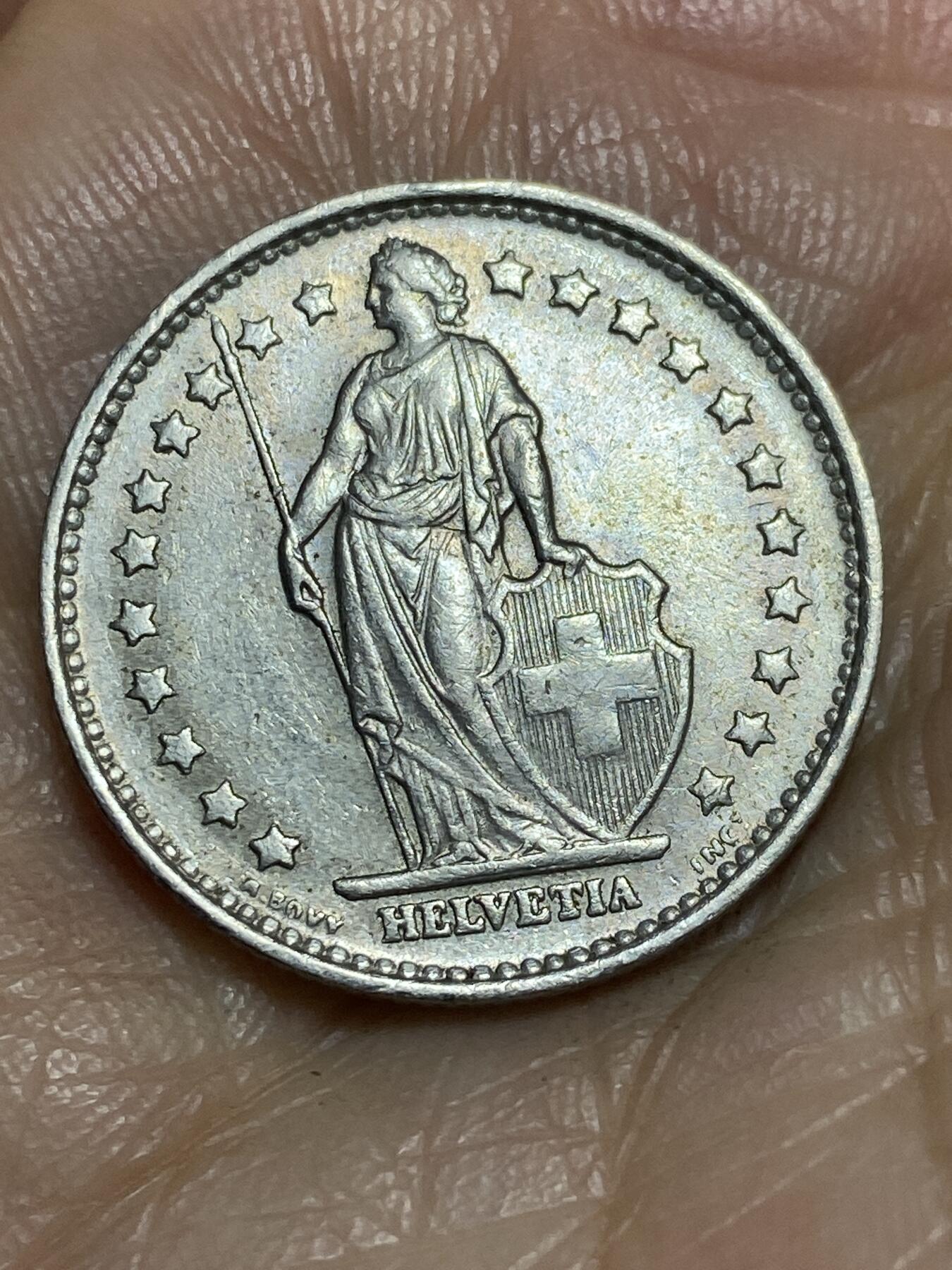 2026年第一场(总第一百七十场）外国好品散币场(免佣金) 瑞士🇨🇭1969年1法郎(第三版，B标伯尔尼造)