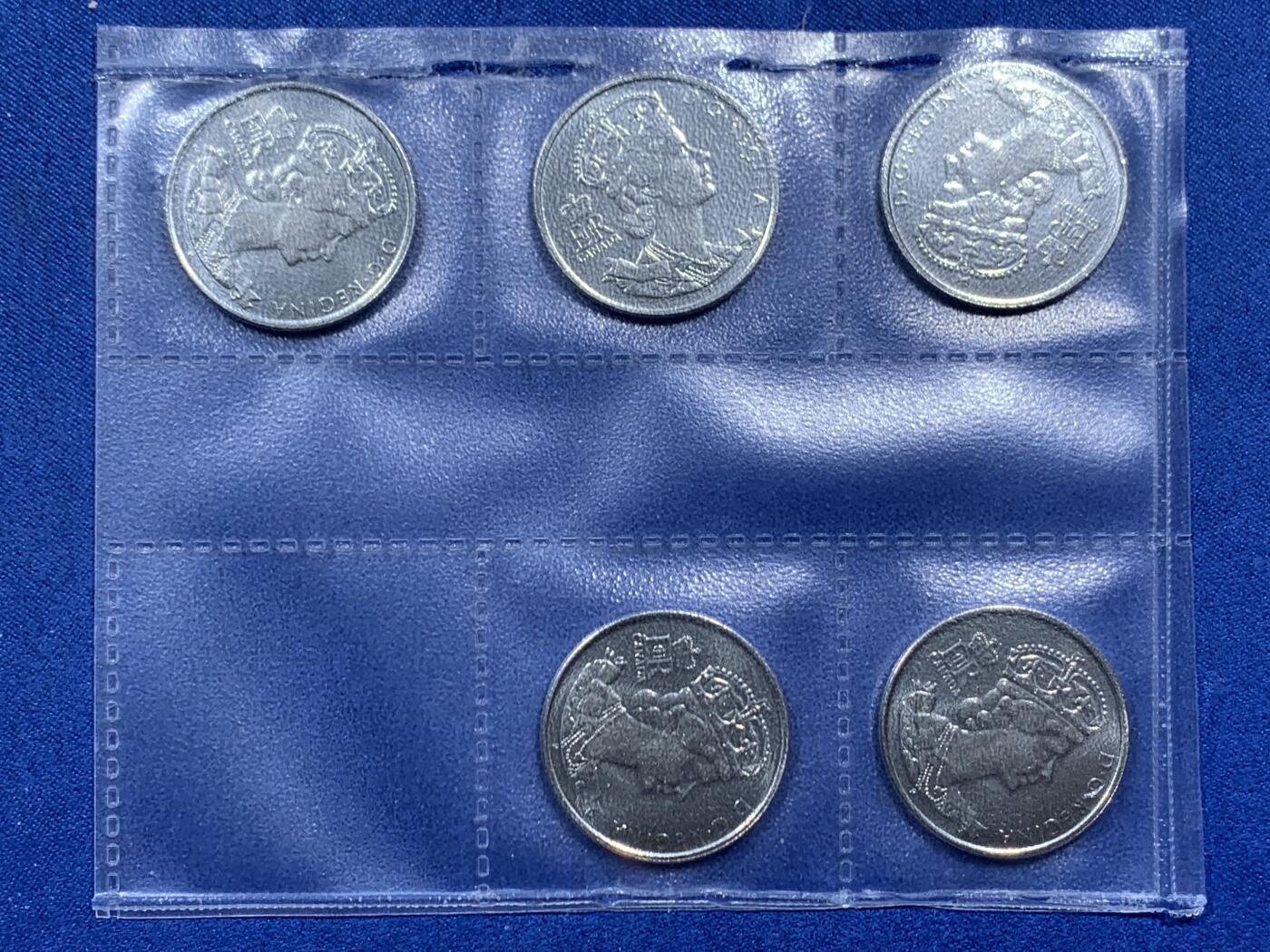 《竞宝斋》第452场 周日，周一 2场连拍 （全场包邮，欢迎送拍） 五枚一组 加拿大 2002年 50分 加拿大皇家造币厂 细节见图