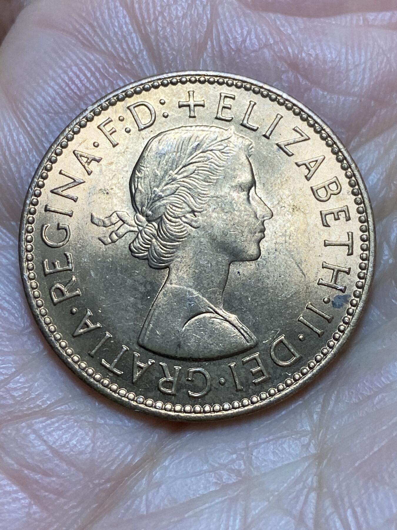 2026年第一场(总第一百七十场）外国好品散币场(免佣金) 原光好品–英国🇬🇧1967年半便士(伊丽莎白二世青年桂冠第二版，普制币关门年)