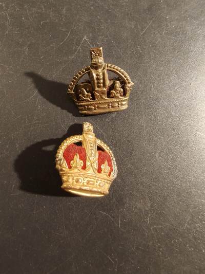 老王徽章第172期 - 英国国王冠军衔配饰一组2枚     一战时期