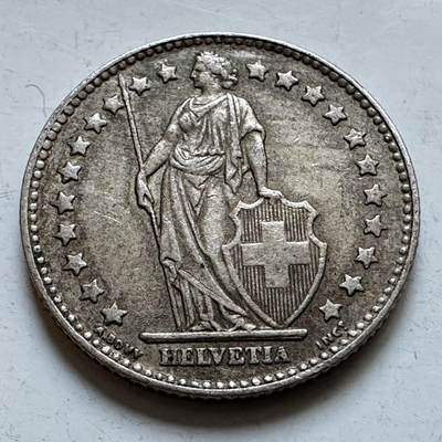 🌹外币初藏🌹🐯2025年第147场  每周二四六晚8️⃣点 接代拍 - 瑞士1961年1法郎银币 5克835银