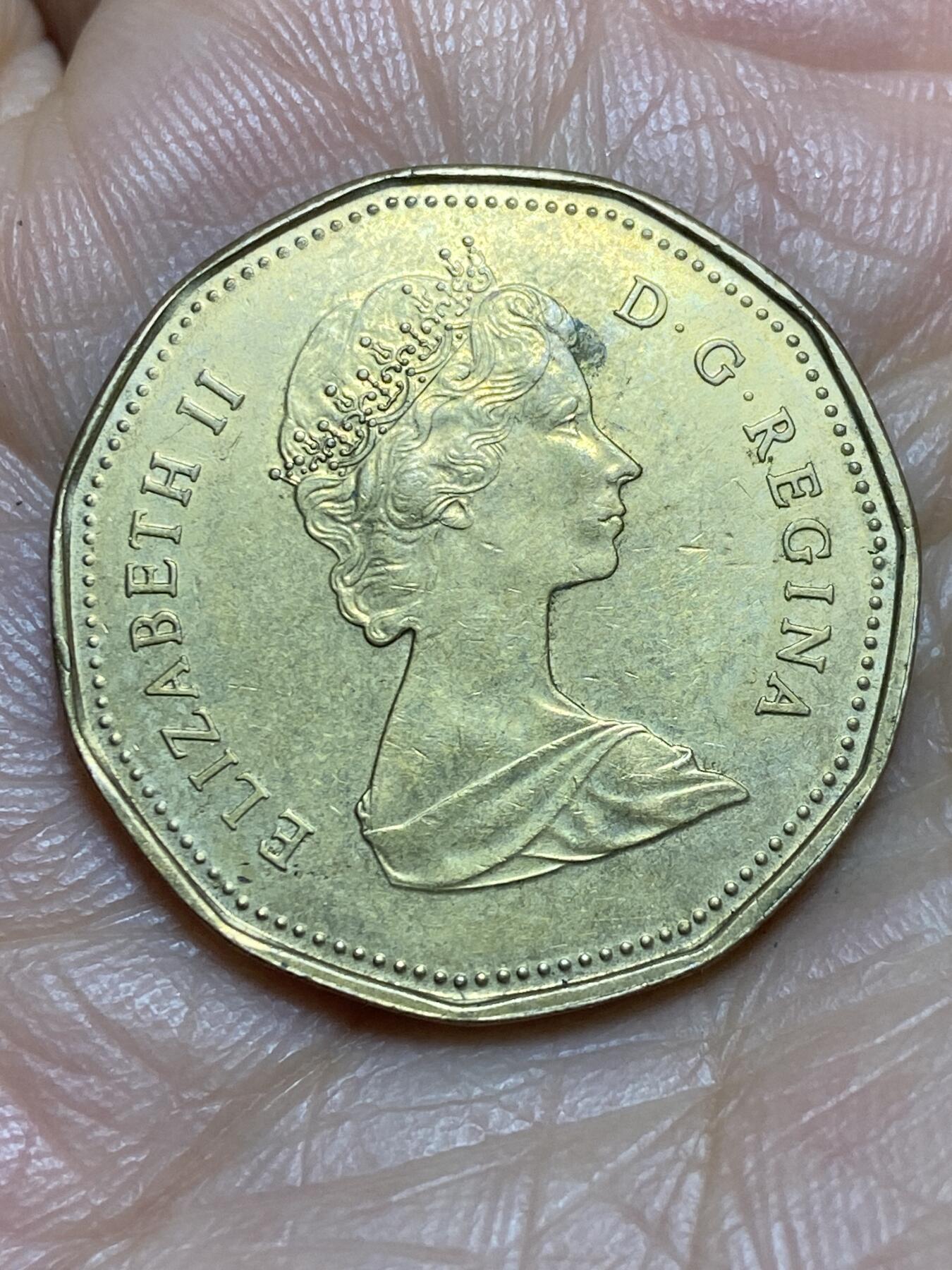 2026年第一场(总第一百七十场）外国好品散币场(免佣金) 加拿大🇨🇦1989年1元(伊丽莎白二世中年花冠，低浮雕版，关门年仅发行3年)