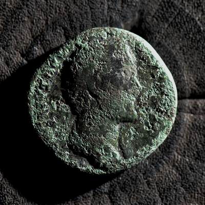 【良泉】第45期【直播场】1月15日晚19.30点开拍！ 208组，西方古代钱币、丝路古珠杂项专场 - 11.08克，公元138-161年【古罗马】五贤帝——安东尼·庇护，都庞第（双阿斯）铜币