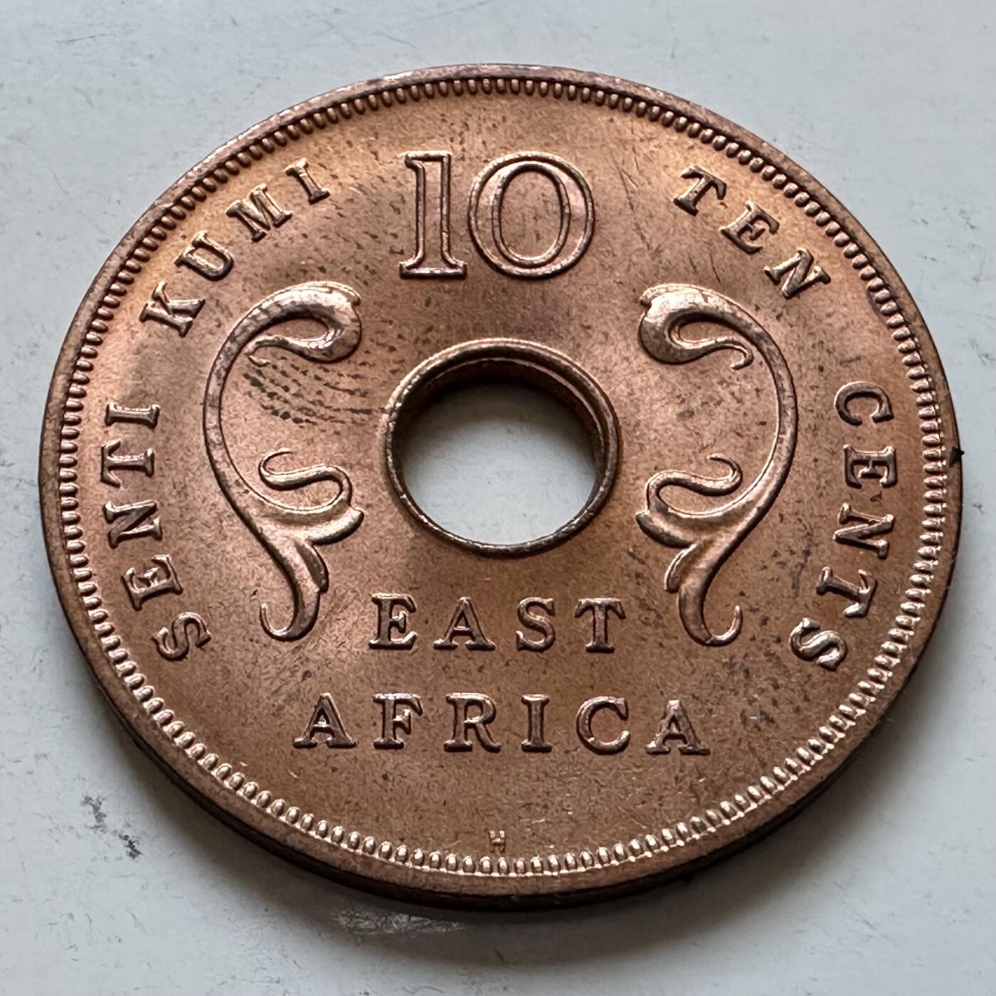 🌹外币初藏🌹🐯2025年第147场  每周二四六晚8️⃣点 接代拍 英属东非1964年10分