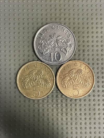 2025年第149场各国散币拍卖（总第149场） - 新加坡高盾版3枚