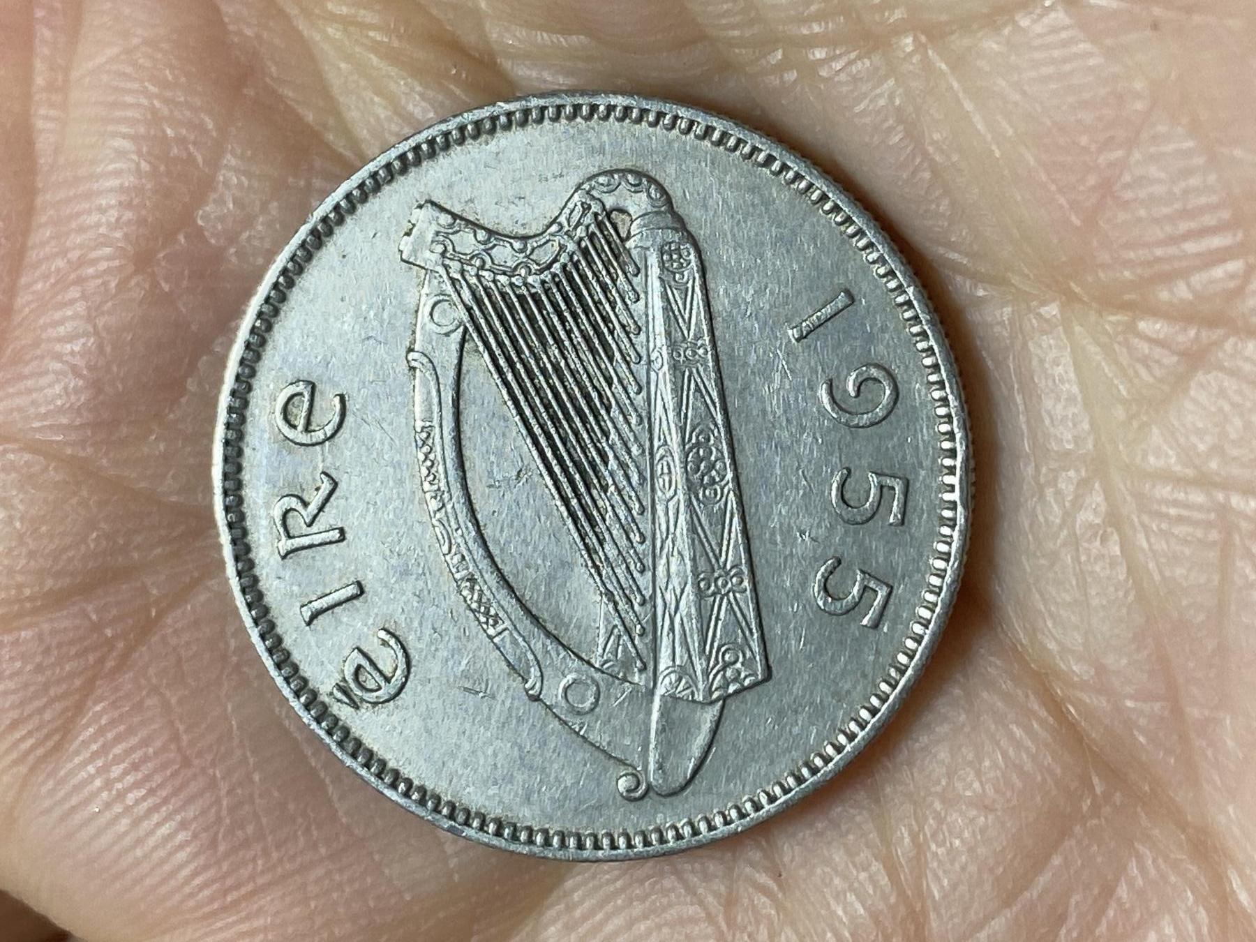 2025年第一百四十三场(总第一百六十九场）外国好品散币场(免佣金) 爱尔兰🇮🇪1955年1先令(共和国时期第一套第二版)