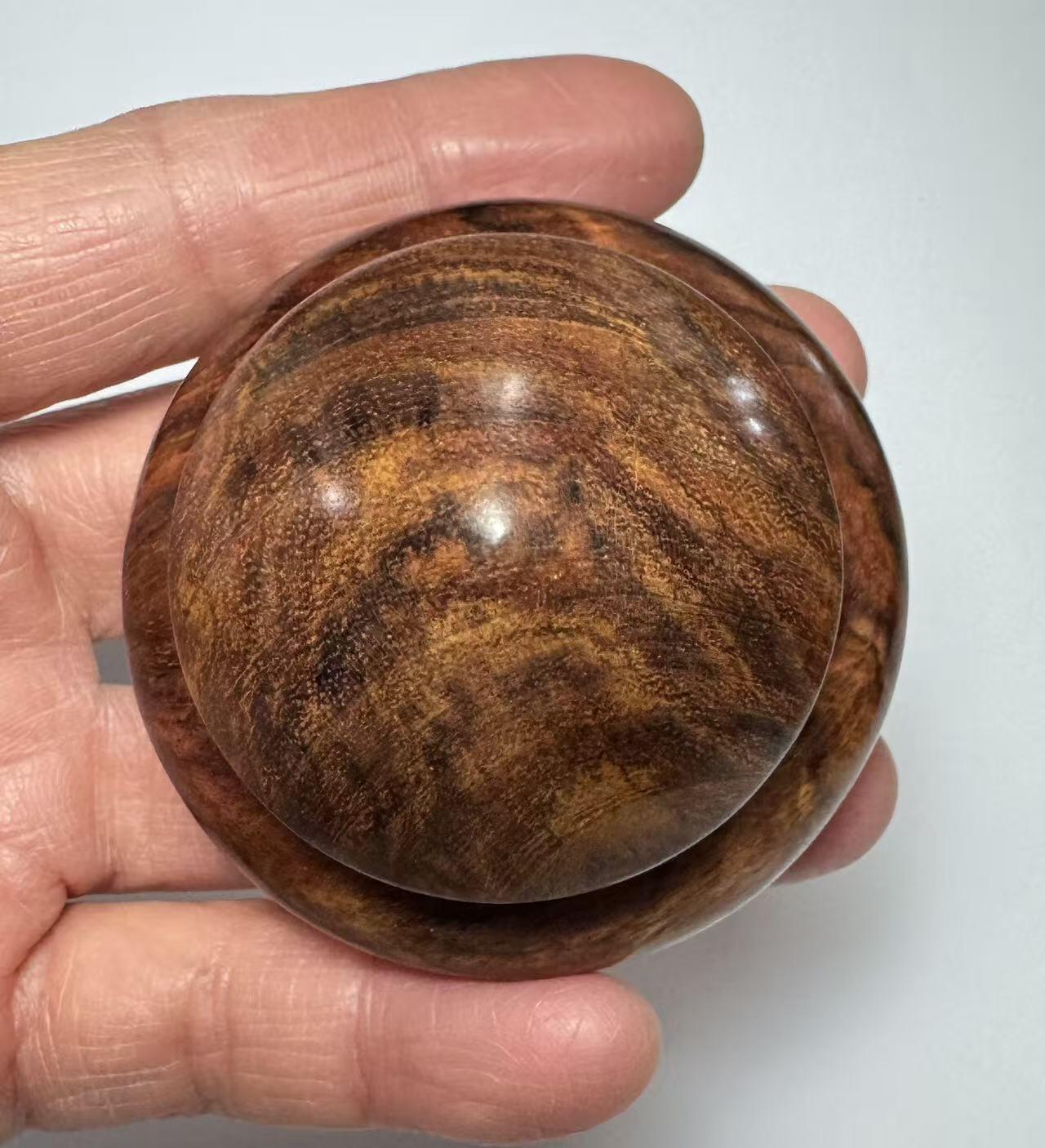 零元拍：海南黄花梨 手把件 品香罐，尺寸约：4×5.8CM 壶