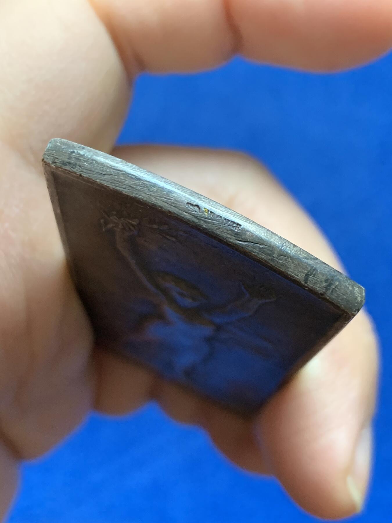 《竞宝斋》第452场 周日，周一 2场连拍 （全场包邮，欢迎送拍） 法国胜利天使镀银铜章 66.4克 34.2*80.7mm 丰饶角铜标