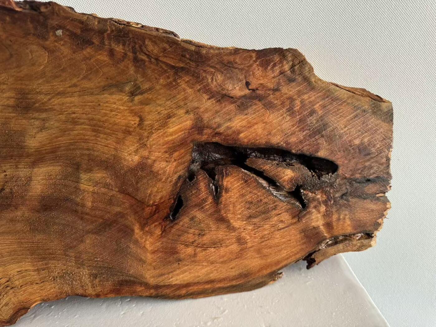 零元拍：1227-3香杉木老根榴茶盘，尺寸约：560/290/180/厚35MM，满花满瘤，药香满鼻，无漆无蜡