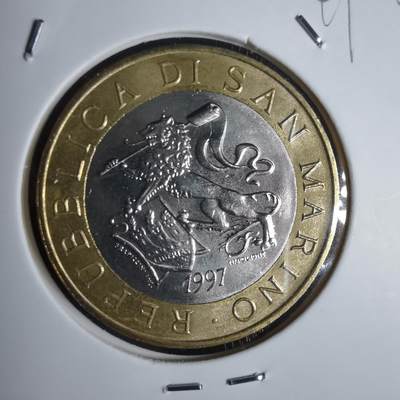 沼泽如烟--第949场 - 圣马力诺1997年1000里拉纪念币