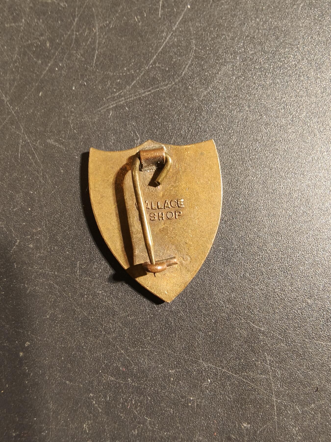 老王徽章第172期 美国陆军副官长证章     二战时期横针版    铜质珐琅