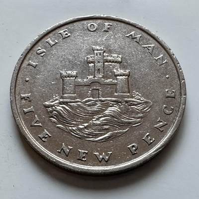 🌹外币初藏🌹🐯2025年第147场  每周二四六晚8️⃣点 接代拍 - 马恩岛1975年五便士