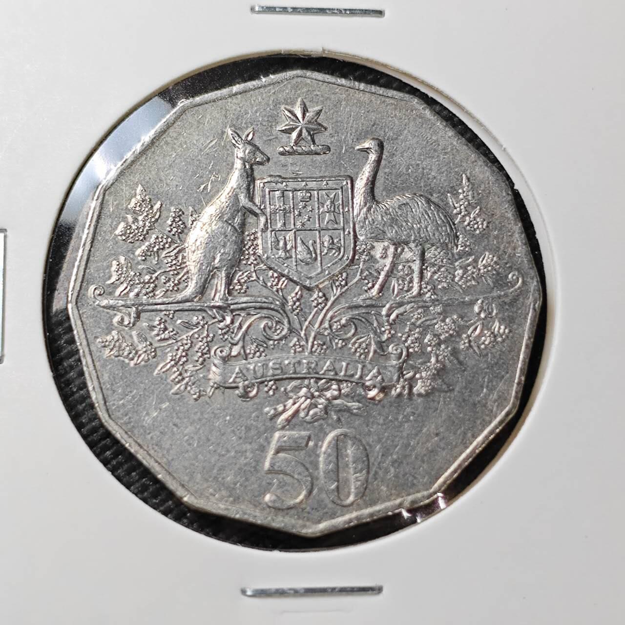 KK钱币收藏小铺 《套币 好品/批量散币专场》  2月预留时间 周末发货 2001  澳大利亚50便士纪念币