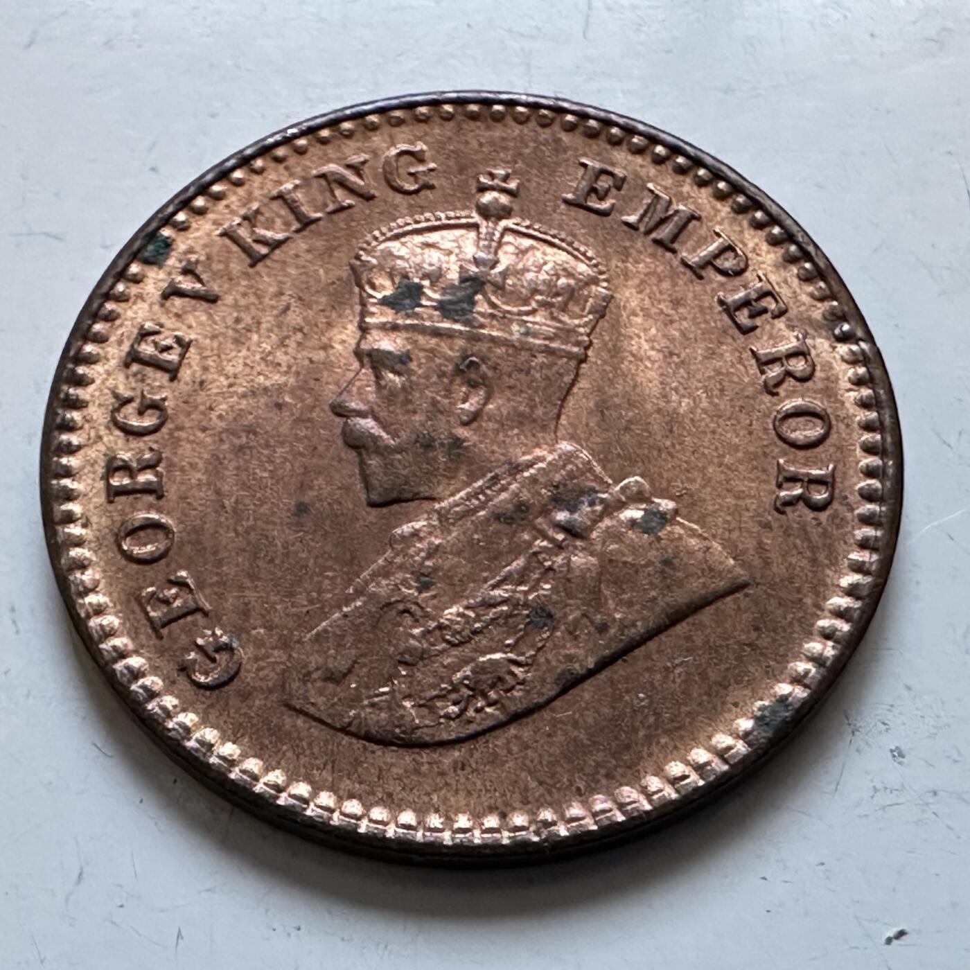 🌹外币初藏🌹🐯2025年第147场  每周二四六晚8️⃣点 接代拍 印度1934年1/12安娜铜币 