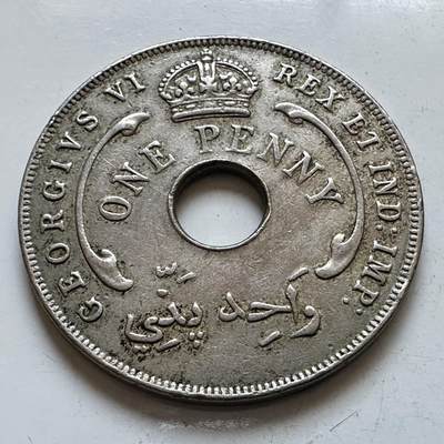 🌹外币初藏🌹🐯2025年第147场  每周二四六晚8️⃣点 接代拍 - 英属西非1941年一便士