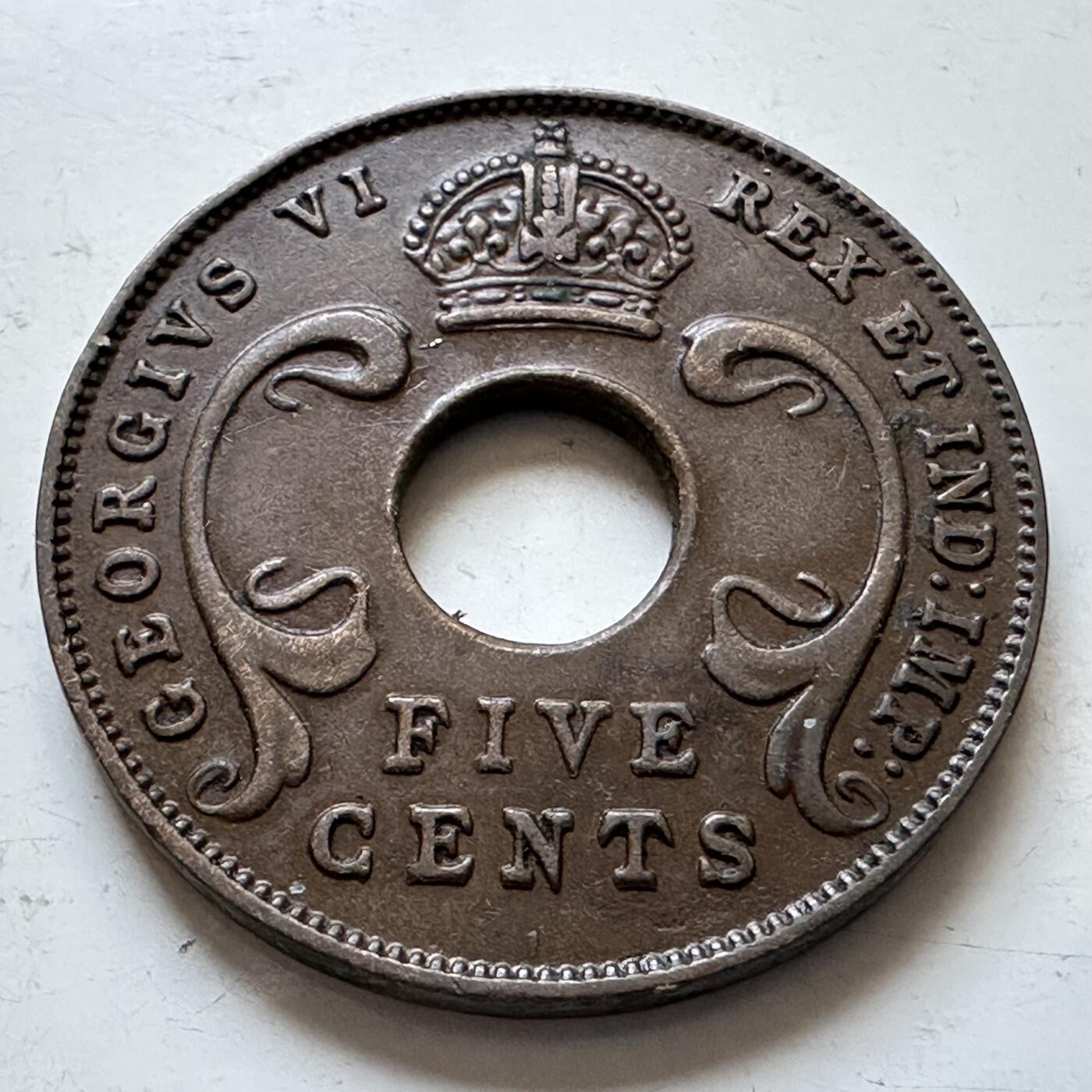 🌹外币初藏🌹🐯2025年第147场  每周二四六晚8️⃣点 接代拍 英属东非1941年五分 b