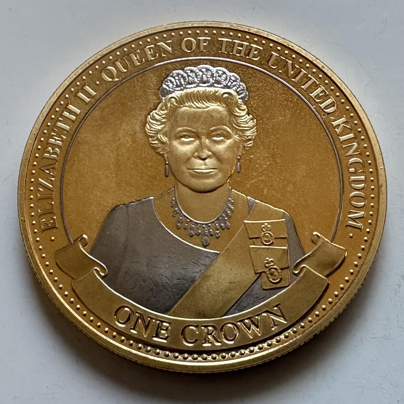 🌹外币初藏🌹🐯2025年第147场  每周二四六晚8️⃣点 接代拍 直布罗陀2017年女王一克朗纪念币