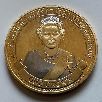 🌹外币初藏🌹🐯2025年第147场  每周二四六晚8️⃣点 接代拍 - 直布罗陀2017年女王一克朗纪念币