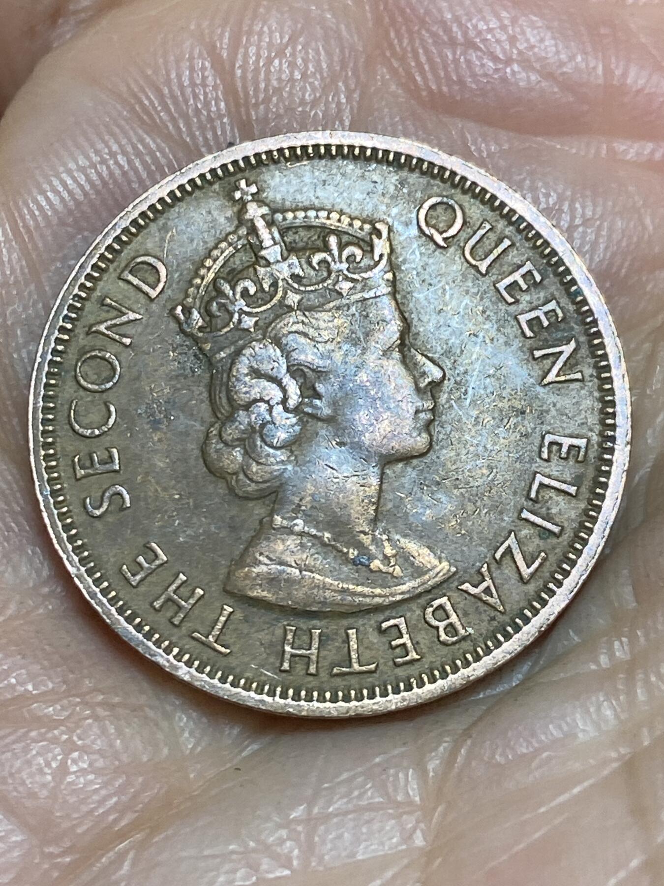 2026年第一场(总第一百七十场）外国好品散币场(免佣金) 英属加勒比1965年1分(伊丽莎白二世青年带冠)