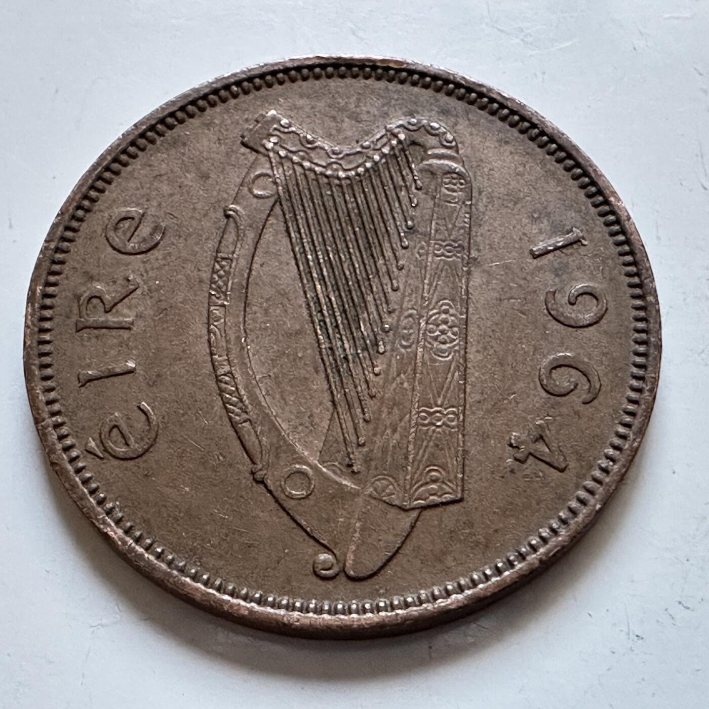 🌹外币初藏🌹🐯2025年第147场  每周二四六晚8️⃣点 接代拍 爱尔兰1964年半便士