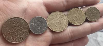 烟海杂币第13场 - 法国硬币一组