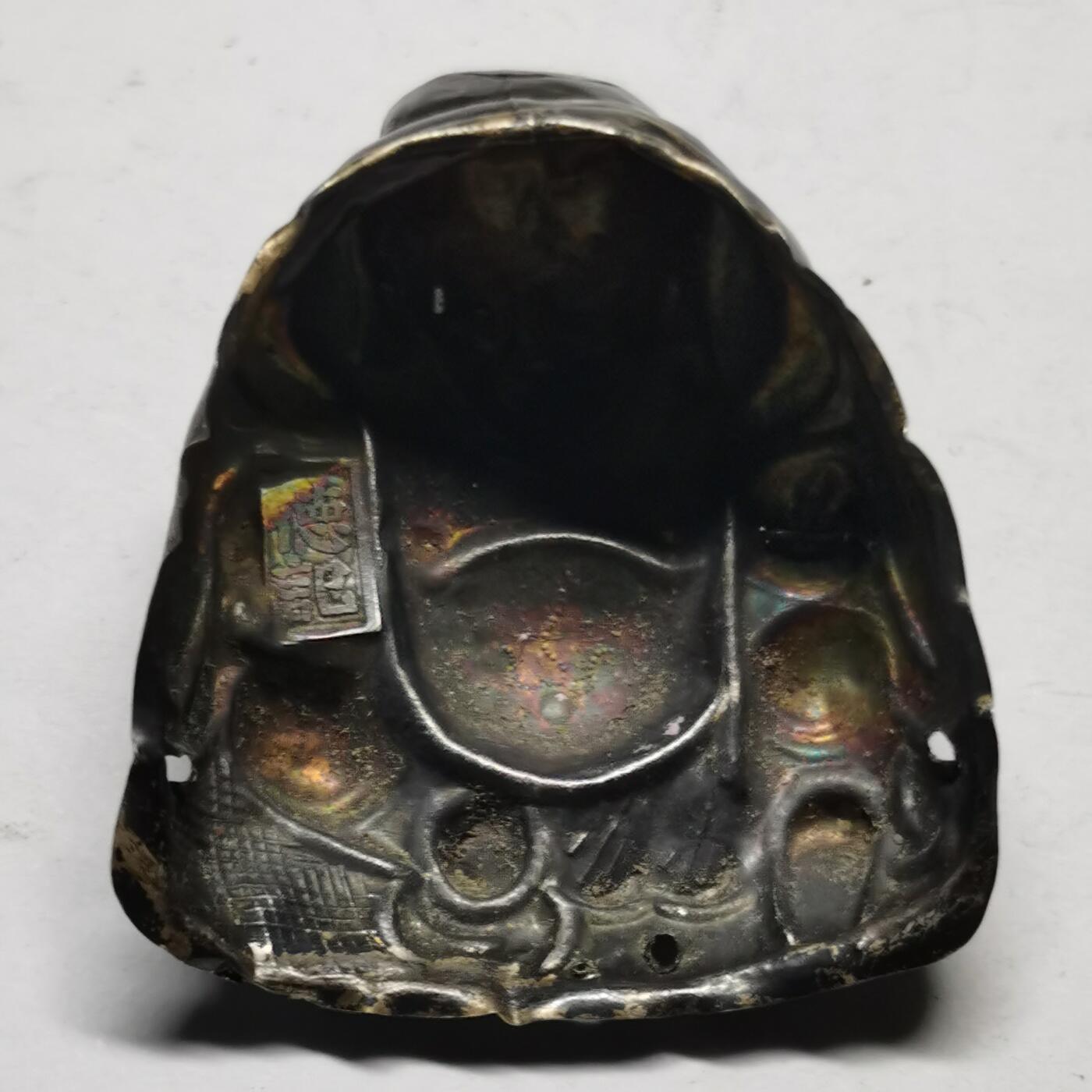 杂件专场91期 清代老银大号佛公，德记款